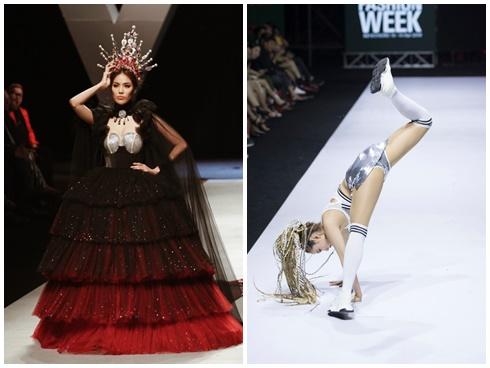 Những lần sao Việt ngã không đứng dậy nổi trên sàn diễn thời trang