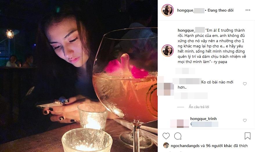 Hồng Quế tiết lộ tin nhắn chia tay từ bố của con gái: Anh không xứng nên nhường cho người khác-2