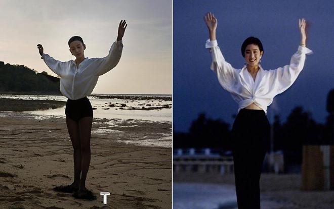 Angelababy bị chê trông đáng sợ khi bắt chước Củng Lợi-1