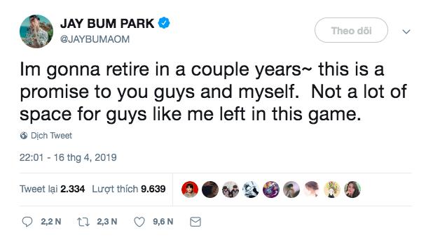 Ông trùm đế chế AOMG - Jay Park đột ngột tuyên bố giải nghệ sớm dù sự nghiệp đang ở kỳ hoàng kim-1