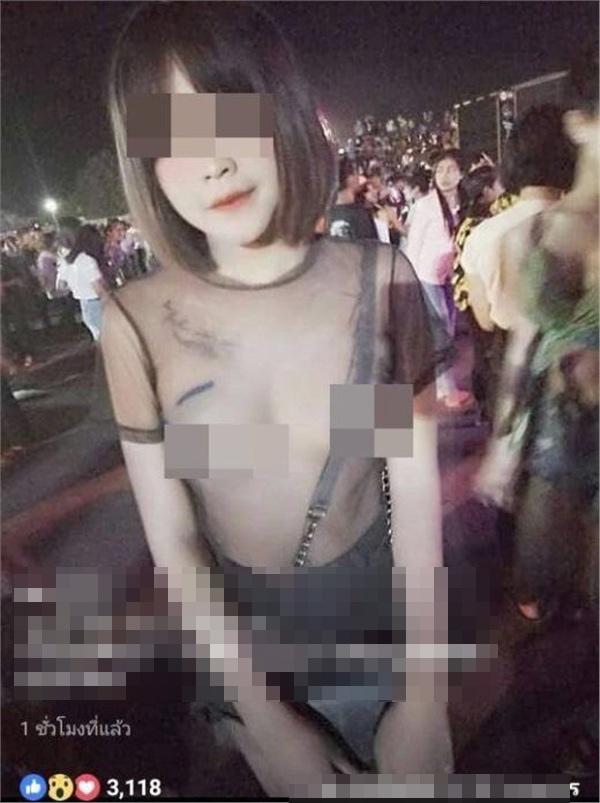 Mặc áo ren không nội y ra đường còn chụp ảnh đăng Facebook, gái xinh bị ném đá không trượt phát nào-1