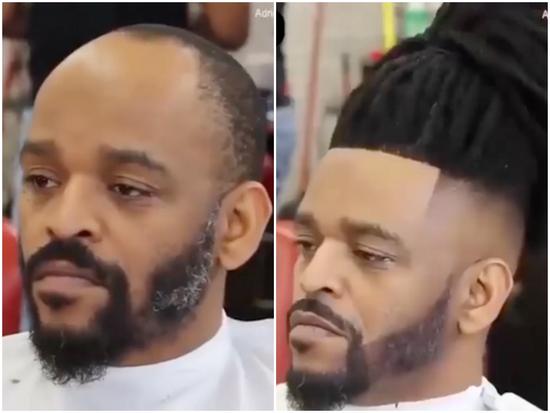 Ngỡ ngàng với màn lột xác từ anh đầu hói thành dân chơi