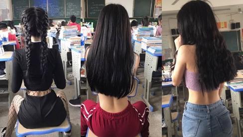 Mặc áo ngắn cũn cỡn, nhóm nữ sinh khiến ai nhìn cũng ngán ngẩm với kiểu 'thời trang phang trường học'