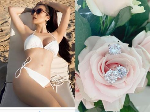 Á hậu rửa chân cho chồng được tặng 3 nhẫn kim cương giàu cỡ nào?