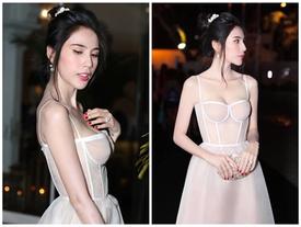 Thủy Tiên gầy tong teo trơ xương ức, khác 'một trời một vực' với hình đã qua photoshop Thủy Tiên gầy tong teo trơ xương ức, khác 'một trời một vực' với hình đã qua photoshop