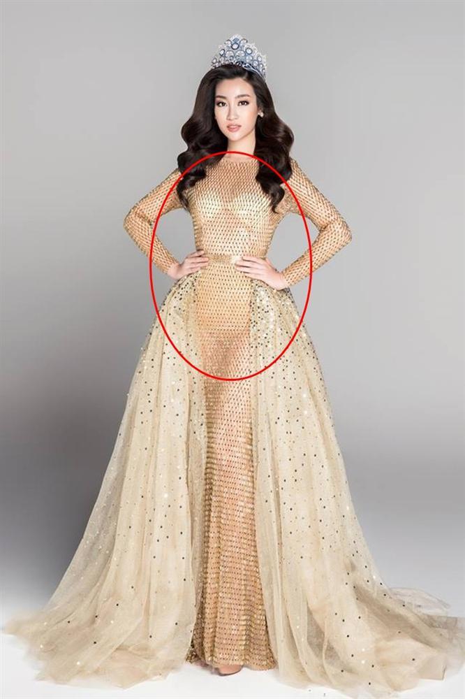 Hoa hậu Đỗ Mỹ Linh liên tiếp để lộ nội y kém duyên khi mặc trang phục xuyên thấu, xẻ bạo-5