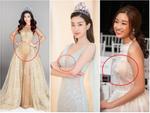 Hoa hậu Đỗ Mỹ Linh liên tiếp để lộ nội y kém duyên khi mặc trang phục xuyên thấu, xẻ bạo