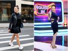 Sải bước trên phố, Hoa hậu Hoàn vũ 2017 khiến ai nấy hết hồn với chiều cao ngang ngửa danh hài Việt Hương