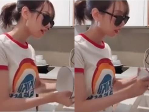 Thích thú với khoảnh khắc MIN hát live 'Đừng yêu nữa em mệt rồi' khi đang... rửa bát