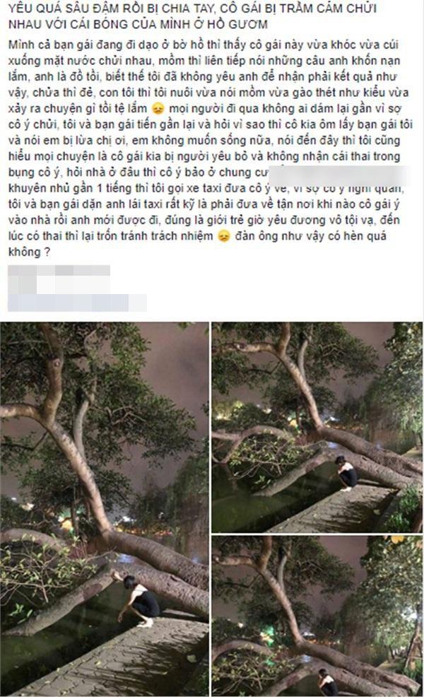 Bạn trai bỏ khi đang mang bầu, cô gái trầm cảm vừa khóc vừa chửi nhau với cái bóng của chính mình-1