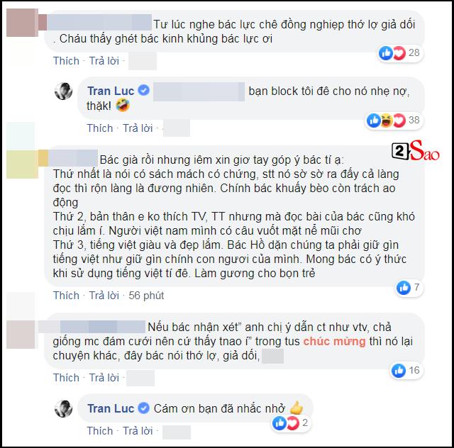 Sau ồn ào chê Thảo Vân - Thành Trung dẫn đám cưới thớ lợ giả dối, Trần Lực khuyến khích anti-fan block mình-5
