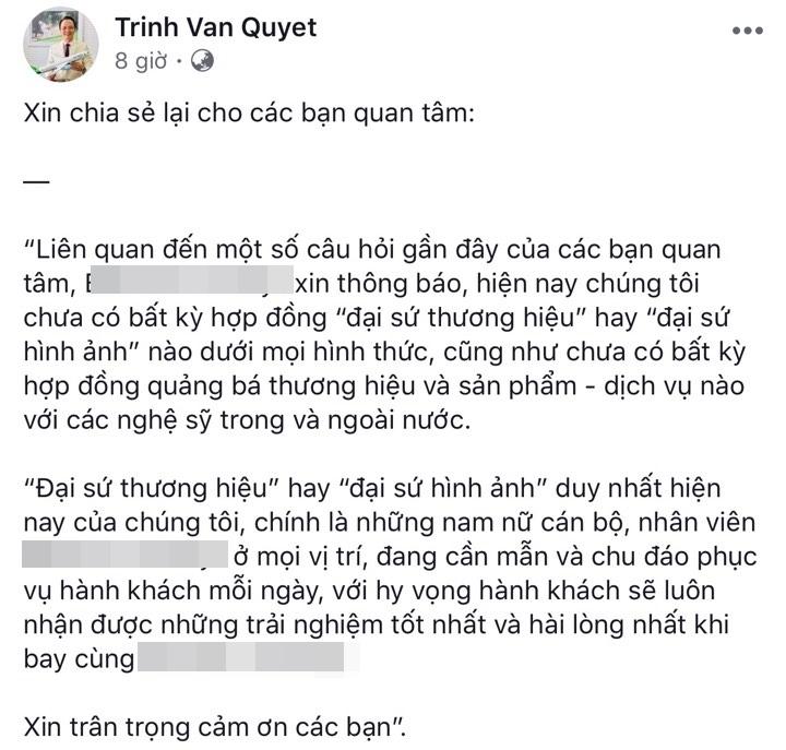Hãng hàng không nói gì về thông tin Đàm Vĩnh Hưng là đại sứ thương hiệu?-1