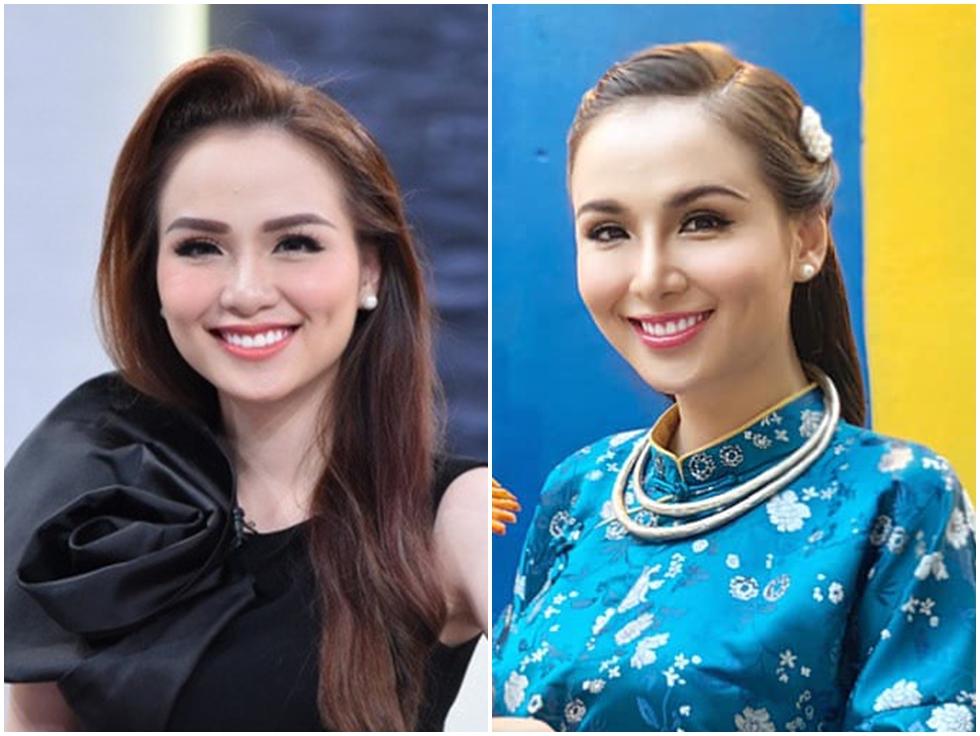 Hoa hậu Diễm Hương làm lố khi mặc áo dài và trang điểm lồng lộn để phục vụ sinh tố-5