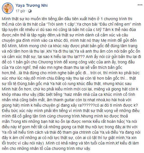 Yaya Trương Nhi bất ngờ tố cáo bị ban tổ chức chương trình Trời Sinh Một Cặp cố tình chơi xấu, dìm hàng-2