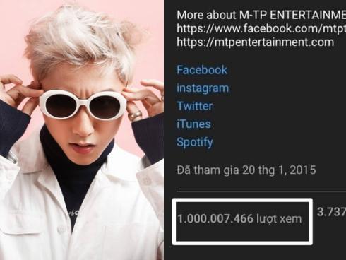 Tin vui dành cho cộng đồng Sky: Kênh Youtube chính thức Sơn Tùng M-TP chào đón… lượt xem thứ 1 tỷ