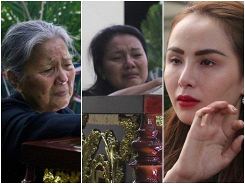 Nam Thư cẩn thận cởi giày thắp nhang vĩnh biệt nghệ sĩ Lê Bình trong đêm viếng cuối-22