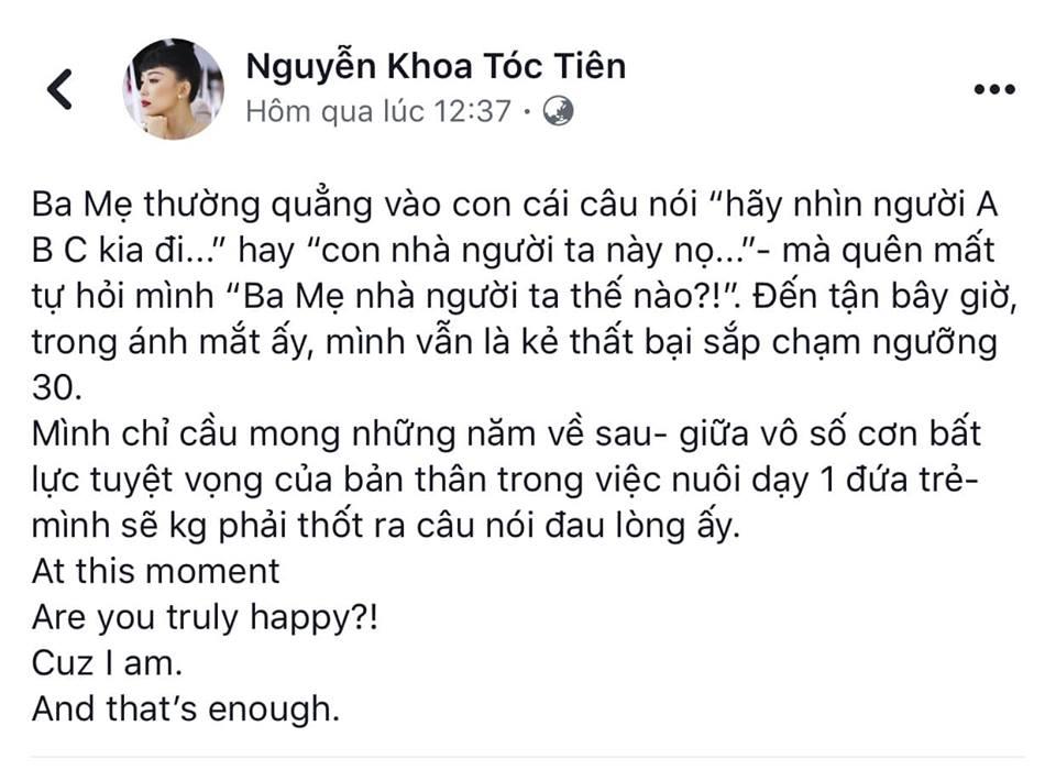 30 tuổi, Tóc Tiên dù thành công đến mấy vẫn xót xa khi nghĩ về mẹ: Trong ánh mắt ấy, mình vẫn là kẻ thất bại-1