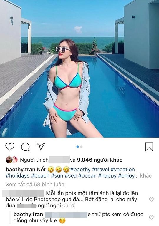 Bị mỉa mai photoshop quá đà, Bảo Thy thách thức: Thử làm xem có được vậy không?-4