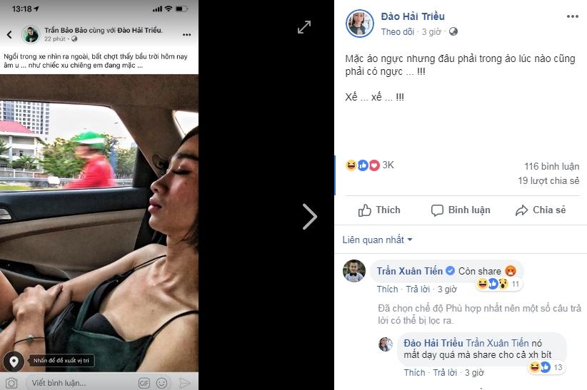 Bị BB Trần tung ảnh lộ hàng chẳng biết nhục, Hải Triều lại chơi lầy đáp trả thế này đây-2