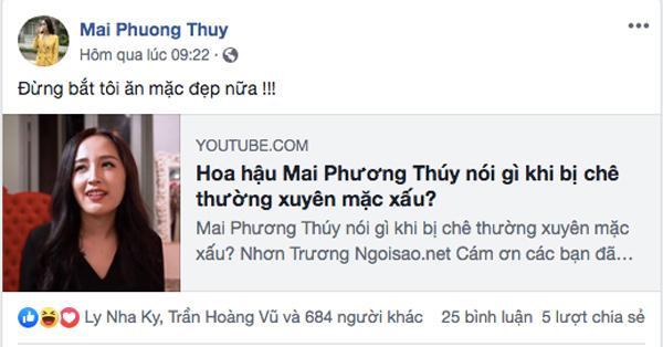 Mai Phương Thuý nói đừng bắt tôi mặc đẹp nữa, bất ngờ nhất là phản ứng của Lý Nhã Kỳ-1