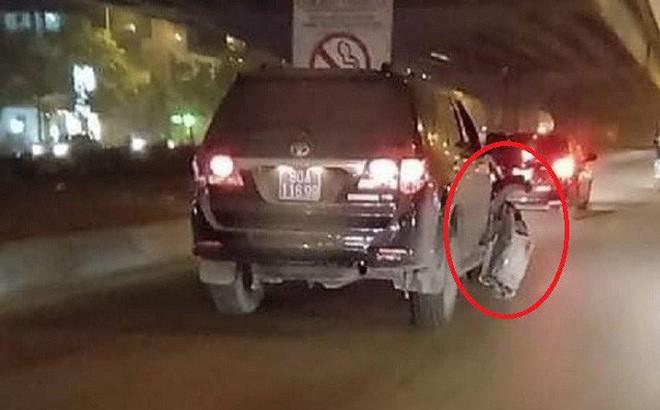 Xe biển xanh đâm tài xế xe ôm nguy kịch ở Hà Nội là của Bộ Công an-1