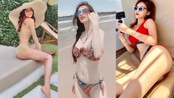 Dù không có đường cong 'đặc sản' của Angela Phương Trinh, biển hè năm nay vẫn sôi động với loạt mỹ nhân khoe thân nóng bỏng