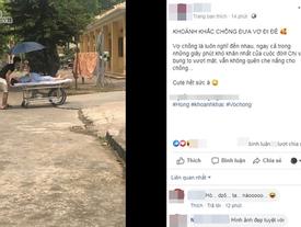 Lịm tim cảnh chồng đưa vợ đi đẻ, vợ bụng vượt mặt vẫn cầm ô che nắng cho chồng Lịm tim cảnh chồng đưa vợ đi đẻ, vợ bụng vượt mặt vẫn cầm ô che nắng cho chồng