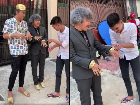 Xem clip bóc giá vàng của Mạc Văn Khoa, người xem chỉ biết cười mỏi miệng với 2 'đại gia' đứng cạnh