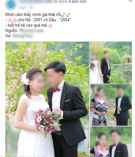 Người xem hoang mang đoán tuổi cặp cô dâu, chú rể mặt búng ra sữa gây xôn xao mạng xã hội hôm nay-4