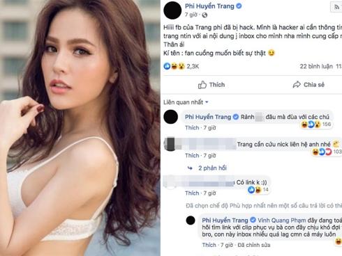 'Thánh nữ Mì Gõ' Phi Huyền Trang đăng status lạ: 'Ai cần đoạn chat thì inbox, mình cung cấp miễn phí'?