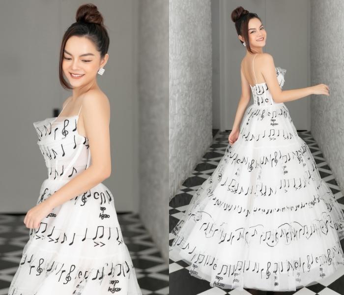 Đụng hàng váy nốt nhạc bị nghi đạo nhái, Phạm Quỳnh Anh đẹp mặn mà ăn đứt MC Hoàng Oanh dù hơn 6 tuổi-6