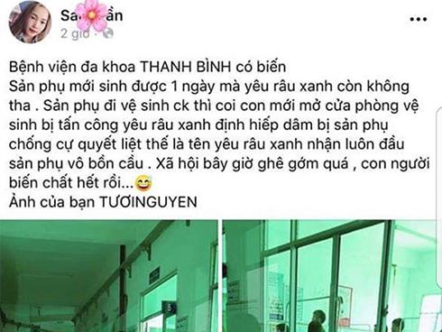 Đề nghị bất ngờ của sản phụ bị thanh niên đòi quan hệ trong nhà vệ sinh