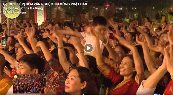 Bà Phạm Thị Yến tái xuất ở chùa Ba Vàng tham dự Lễ hội Phật đản-3