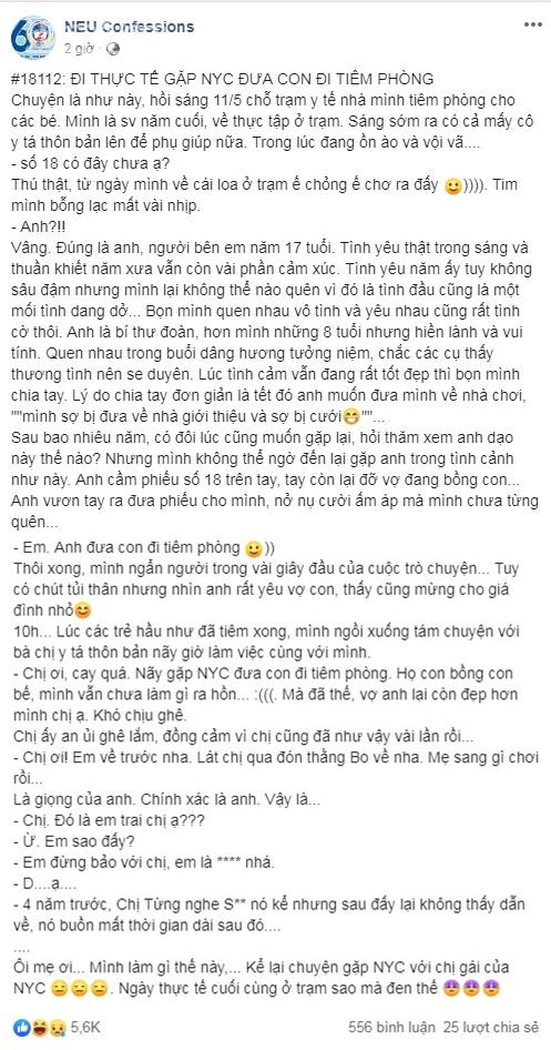 Đi thực tập gặp người yêu cũ đưa con đi tiêm phòng và tình huống cuối khiến ai cũng cười chảy nước mắt-1