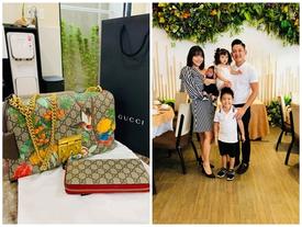 Hải Băng được chồng tặng túi hàng hiệu trước khi sinh con thứ ba Hải Băng được chồng tặng túi hàng hiệu trước khi sinh con thứ ba