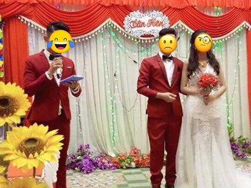 Cô dâu bỗng bị 'ra rìa' ngay trong ngày cưới vì chú rể mặc đồ đôi với MC