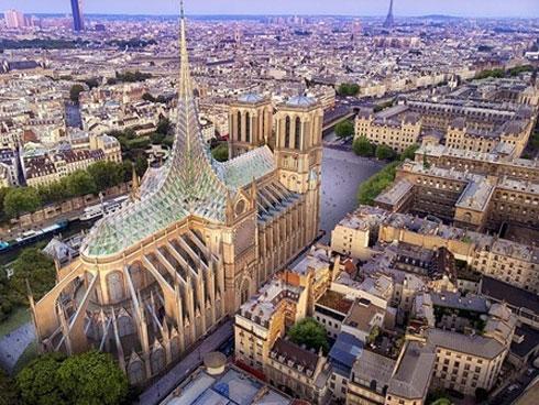 Choáng ngợp Nhà thờ Đức Bà Paris sau 5 năm bị thiêu rụi-1