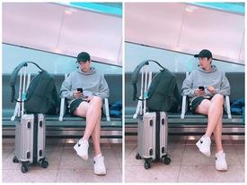 Chỉ là ngồi chờ ở sân bay, Lee Min Ho vẫn khiến khối chị em phải ghen tỵ vì đôi chân dài cực phẩm vừa trắng vừa thon Chỉ là ngồi chờ ở sân bay, Lee Min Ho vẫn khiến khối chị em phải ghen tỵ vì đôi chân dài cực phẩm vừa trắng vừa thon