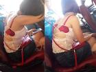 Mặc áo phản cảm còn để tuột hết nội y, cô gái trẻ đi xe khách Hà Nội - Nam Định gây tranh cãi gay gắt khắp MXH