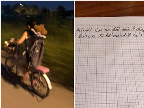 Bị trêu đùa 'bố mẹ nhặt ở bãi rác', bé gái viết tâm thư rồi bỏ nhà ra bãi rác tìm cha mẹ ruột của mình