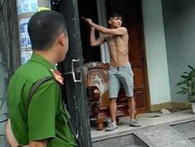 Kẻ ngáo đá chém vào đầu trung úy công an Kẻ ngáo đá chém vào đầu trung úy công an