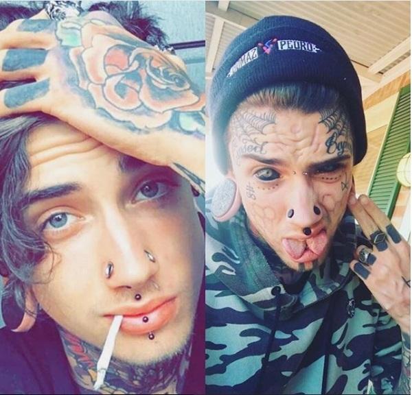 Thanh niên cải tạo cơ thể nhiều nhất thế giới, xăm mắt, xẻ đôi lưỡi và cấy silicone vào người: Đây là nghệ thuật-4