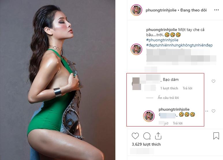 Phương Trinh Jolie dở khóc dở cười đáp trả khi bị mắng bạo dâm vì lấy tay che ngực trần-5