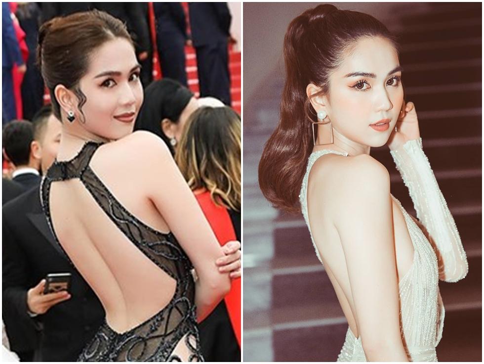 Thời trang phơi hàng còn chưa dứt tranh cãi, kiểu tóc như yêu quái và make-up già chát của Ngọc Trinh lại bị chê bai kịch liệt-8