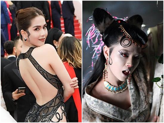 Thời trang 'phơi hàng' còn chưa dứt tranh cãi, kiểu tóc như yêu quái và make-up già chát của Ngọc Trinh lại bị chê bai kịch liệt