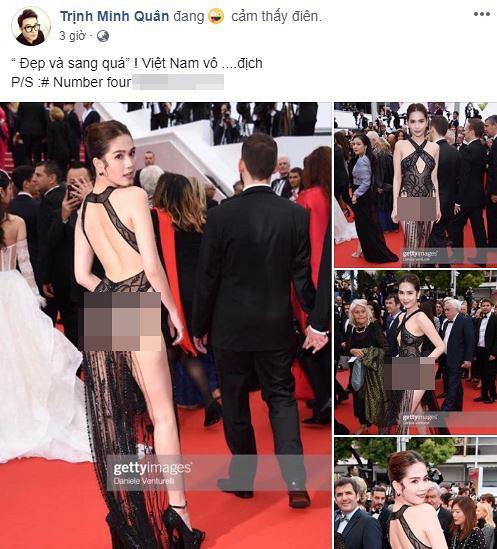 LHP Cannes cứ tổ chức là Ngọc Trinh bị réo vì chiếc váy thảm họa-7