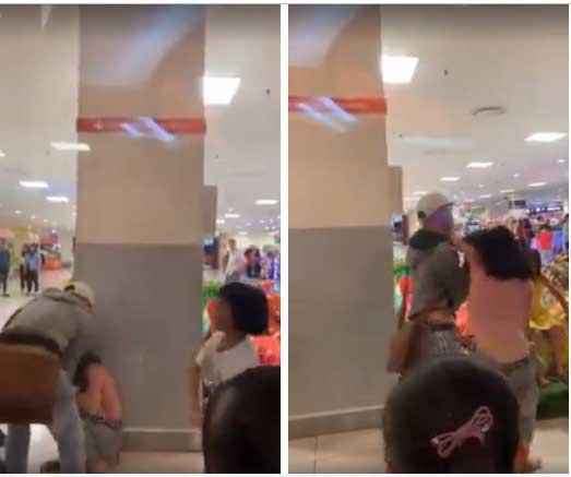 Clip: Cô gái bị nam thanh niên giằng co, lên gối liên tục vào mặt giữa trung tâm thương mại-1
