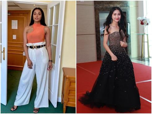 Mặc quần thùng thình lại còn sơ vin lên tận ngực, Hoa hậu Hoàn vũ không ngờ chỉ cao ngang ngửa... Hòa Minzy