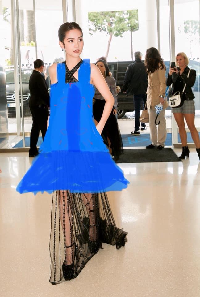 Mặc thiên hạ chỉ trích, Hồng Quế khen hình ảnh Ngọc Trinh phơi vòng 3 trên thảm đỏ Cannes là quá đẹp-2