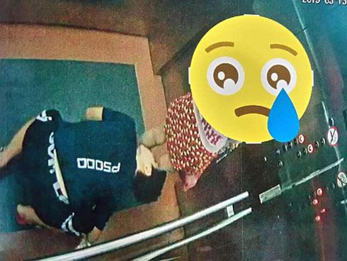 CLIP CHOÁNG VÁNG: Cô gái trẻ bị kẻ biến thái cưỡng hôn KINH HOÀNG trong thang máy-2